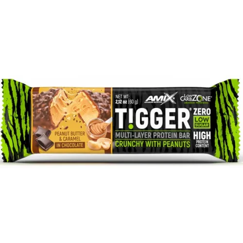 Amix, Батончик TiggerZero Multi-Layer Protein Bar, торт з арахісовим маслом, 60 г - 1/20 - 10/22 