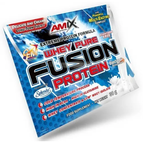 Amix, Whey-Pro FUSION, подвійний білий шоколад, 30 г - 1/20 