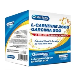 Quamtrax, L-Сarnitine 2500+ Garcinia 500 - 20 флаконов orange