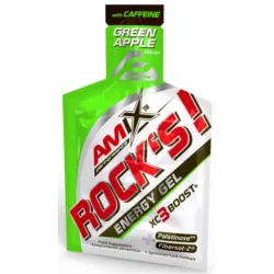 Amix, Performance Amix Rock´s Gel + кофеїн, зелене яблуко, 20x32 г 