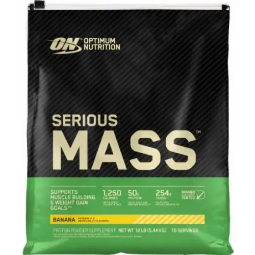 Optimum Nutrition, Serious Mass, банан, 5443 г