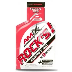 Amix, Performance Amix Rock's Gel + кофеин, персиковый чай, 20x32 г