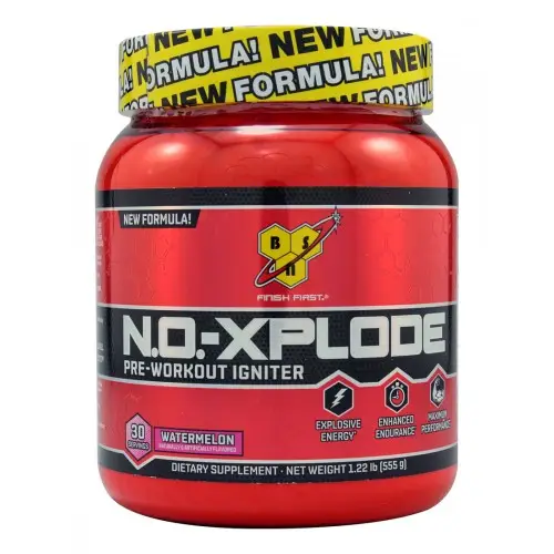 BSN, N.O.-Xplode 3.0 Pre-Workout, кавун, 30 порцій, 555 г 