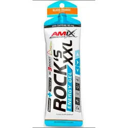 Amix, Performance Amix Rock Gel XXL + кофеїн, blood orange, 65 г, - 1/24 