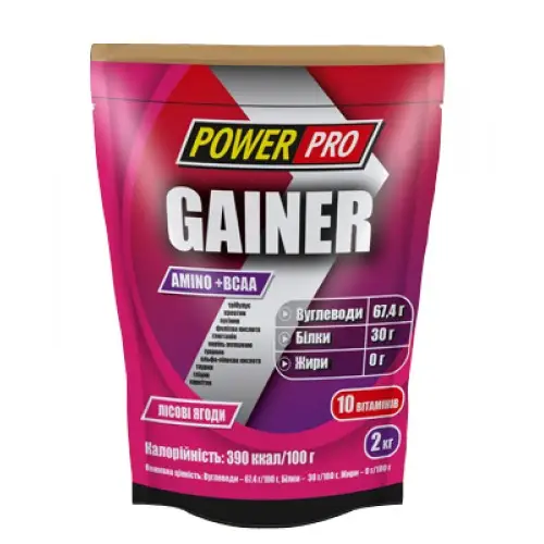 Power Pro, Gainer, 2 кг - лесная ягода