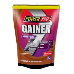 Power Pro, Gainer (Гейнер), шоколад, 1000 г