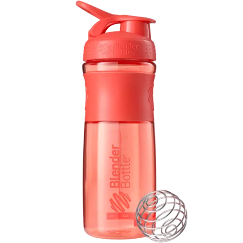 BlenderBottle, Шейкер SportMixer з кулькою, Coral, 820 мл 