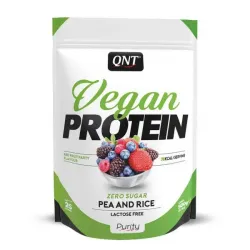 QNT, Vegan Protein, вечірка з червоними фруктами, 500 г