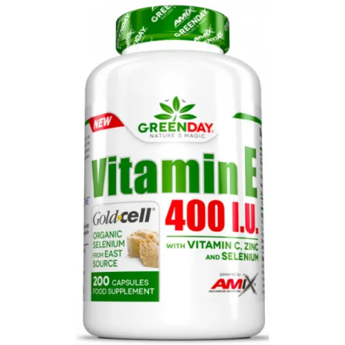 Amix, GreenDay LIFE+, Вітамін E400 МО, 200 капсул 