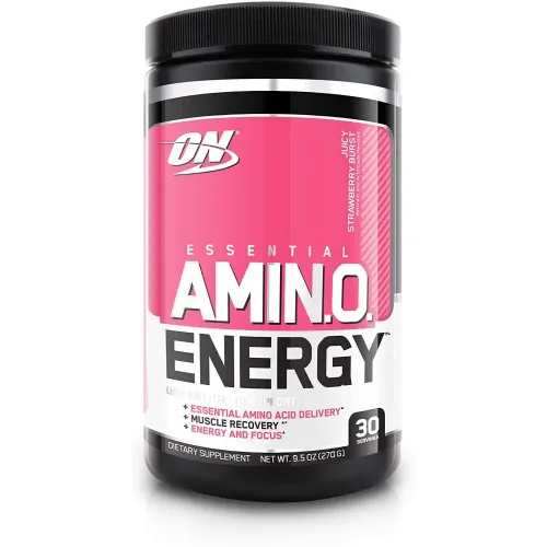 Optimum Nutrition, Essential Amin.O. Energy, чорниця + лимон, 270 г 